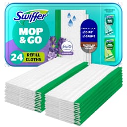 Swiffer Sweep + Mop, Wet Pads Refill, Floor Cleaner, Cleaning Cloths, Lavender, 24 Count - Thumbnail 1