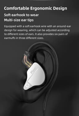 KBEAR Flash Dual Drviers Hybrid In-Ear HiFi Earphones 2m Cable Headphone Music Sport Monitor Wired Headset Earbuds IEMs 3.5MM international standard - Thumbnail 11