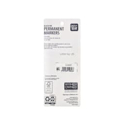 Pen+Gear Non-Toxic Permanent Markers, Chisel Tip, Black Color, 2 Count - Thumbnail 3