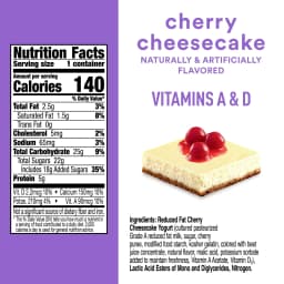 Yoplait Whips Reduced Fat Yogurt Mousse, Cherry Cheesecake Flavored, 4 OZ Yogurt Cup - Thumbnail 8