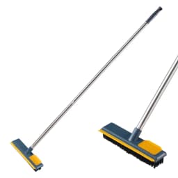 Keyohome 2 in 1 Floor Scrub Brush with Long Handle, 44.5" Floor Brush Scrubber for Cleaning Shower Bathroom Kitchen Tub - Thumbnail 2