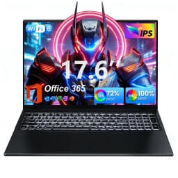 Golzer 17.6 Inch Laptop 16GB RAM 640GB Storage, Windows 11 Student laptop, 4-Core Intel CPU, 100% sRGB FHD Display - Thumbnail 1