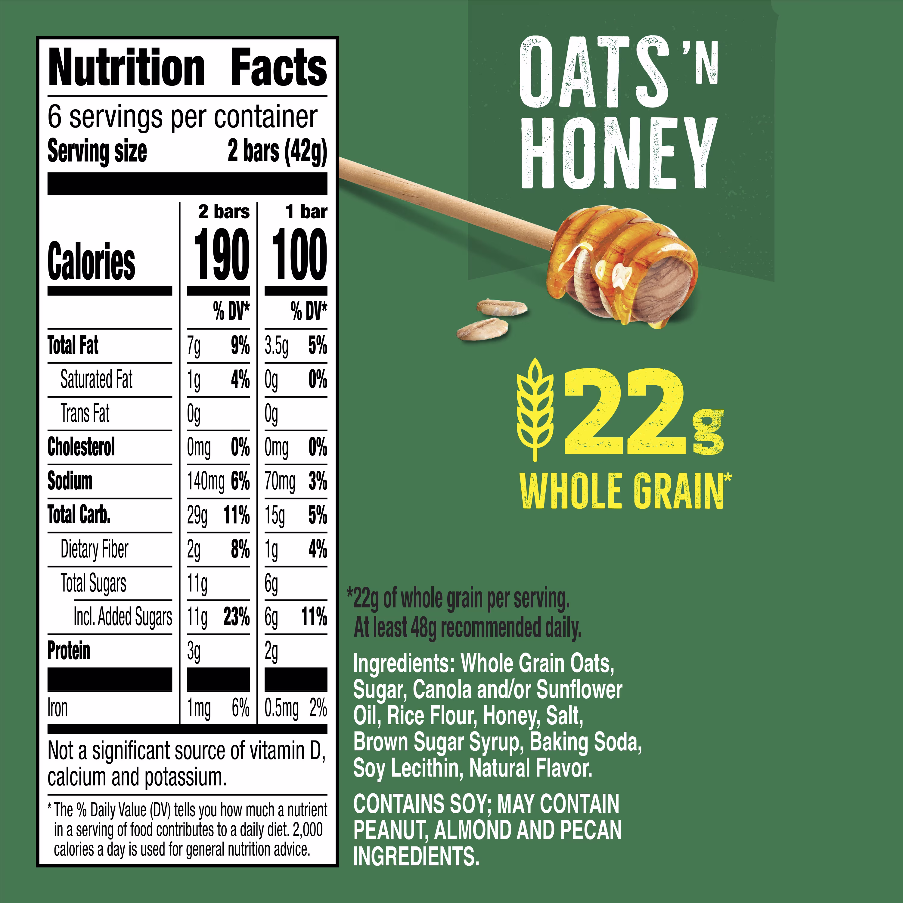 Nature Valley Crunchy Granola Bars, Oats 'n Honey, 12 Count, 8.94 oz (6 Pouches) - Thumbnail 9