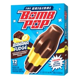 Bomb Pop Banana Fudge Freeze Ice Pop, Frozen Freezer Dessert, 12 Pack - Thumbnail 10
