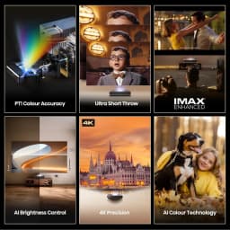 Restored Hisense PT1 Ultra Short Throw Triple Laser Projector, 4K UHD, Google TV, 80'' - 150'', 2500 Lumens - Thumbnail 10