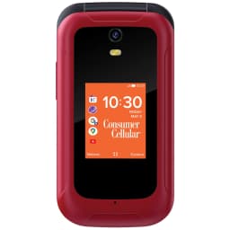 Consumer Cellular Iris, 8GB, Red - Flip Phone - Thumbnail 3