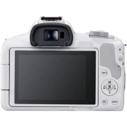 Canon EOS R50 Mirrorless Camera with 18-45mm Lens Bundle, White + 64GB Card + Accessories (International Model) - Thumbnail 2