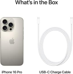 Pre-Owned No Plan-Unlocked Device Apple iPhone 16 Pro, Cell Phone, 128GB 8GB RAM, Wireless Charging, Voice-Activated, Natural Titanium - Thumbnail 5