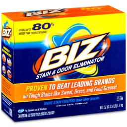 BIZ Stain and Odor Eliminator Powder for Tough Stains, 60 oz - Thumbnail 1