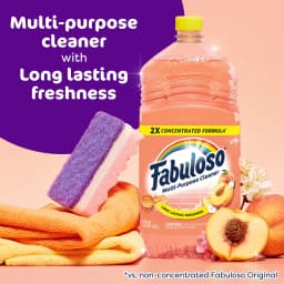 (3 pack) Fabuloso 2X Multi-Purpose Cleaner, No Rinse Floor Cleaner, Peach Scent, 16.9 fl oz - Thumbnail 4