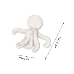 White Fluffy Dolls,Soft Cute Stuffed Animal Toys | Sofa Decoration Toy & Pet Interaction Toy for Anxiety Relief & Car Doll Decoration,Ideal Gifts - Thumbnail 3