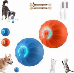 Smart Interactive Dog Toy, Wicked Ball AIR, Automatic Moving, Bouncing, and Rotating, E-TPU Material, IPX7 Waterproof Rating, Active Rolling Ball - Thumbnail 1
