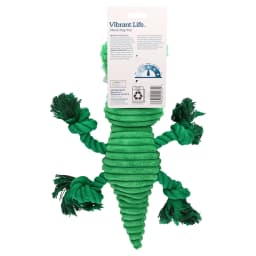 Vibrant Life Green Alligator Plush Dog Toy with Squeaker, Chew Level 3 - Thumbnail 8