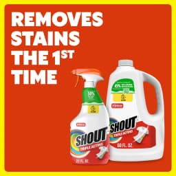 Shout Active Enzyme Laundry Stain Remover, Triple-Acting Formula Clings, Penetrates, and Lifts 100+ Types of Everyday Stains – 22 fl oz Trigger Spray - Thumbnail 2