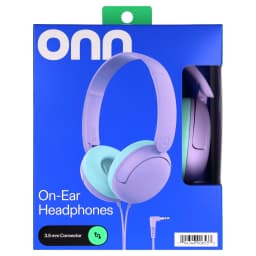 onn On-Ear Headphones with 3.5 mm Connector, Purple - Thumbnail 6