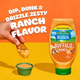 Hidden Valley Buffalo Ranch Dip Sauce Condiment & Dressing, 20 fl oz Squeeze Bottle - Thumbnail 4