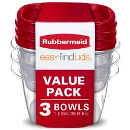 Rubbermaid 2184972 Food Storage Container with Easy-Find Lid, 1.5 Gallon - Thumbnail 1