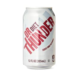 Great Value Dr Thunder Diet Calorie Free Cola Soda Pop, 12 fl oz, 24 Pack Cans - Thumbnail 5