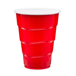 Great Value Disposable Plastic Party Cups, Red, 9 oz, 50 Count - Thumbnail 4