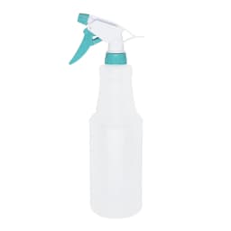 Mainstays Plastic Clear Spray Bottle with Teal Lid and Nozzle, 28 oz - Thumbnail 3