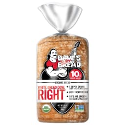 Dave's Killer Bread White Bread Done Right Organic Bread Loaf, Organic White Bread, 24 oz, Shelf-Stable (24 ounce) - Thumbnail 1