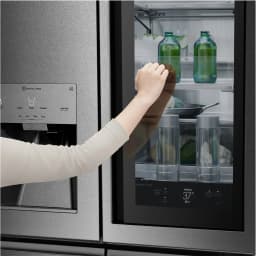 LG Freestanding French Door Refrigerator, Gray - Thumbnail 3