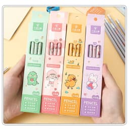 Under $1 Pencils Bulk 2B Pencils Natural Wood 8.1in Green 12 Pack for Exam Homework Office Supplies by Xuniizn - Thumbnail 4