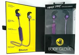 RHEA- Body Glove Fabric Sport Purp Bluetooth Earbuds - Thumbnail 3