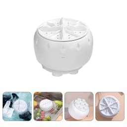 WHAMVOX Portable Washing Machine for Sink Mini Washing Machine Ultrasonic Turbine Washing Machine with USB Underwear Washer for Home Business Travel - Thumbnail 5