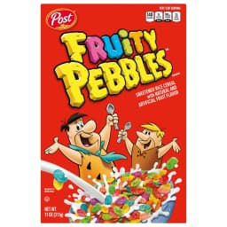 Post Fruity PEBBLES Breakfast Cereal, Gluten-Free, Sweetened Puffed Rice, 11 oz - Thumbnail 3