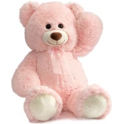 HollyHOME Giant Teddy Bear Big Plush Stuffed Animal Soft Cuddly Toy Gift for Girlfriend Kids Valentine's Day 36 Inch Pink - Thumbnail 1