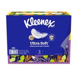 Kleenex Ultra Soft 3-Ply Flat Box Facial Tissues, 2 Pack (240 Total Tissues) - Thumbnail 10