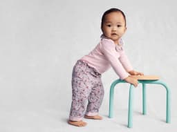 Wonder Nation Baby Girls Collared Bodysuit with Long Sleeves, Sizes 0-24 Months - Thumbnail 4