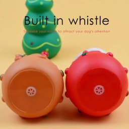Christmas Dog Squeaky Chew Toy ,Christmas Tree, Santa Claus, Elk, For Small Medium Dogs Interactive Fetch And Play Training - Thumbnail 6