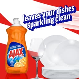 Ajax Ultra Triple Action Dishwashing Liquid Dish Soap, Orange Scent, 28 Fluid Ounce - Thumbnail 6