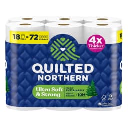 Quilted Northern Ultra Soft & Strong 2-Ply Toilet Paper, 18 Mega Rolls, 255 Sheets Per Roll - Thumbnail 2