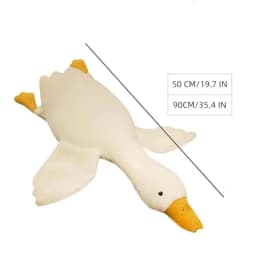 Big Duck Plushies Doll, Large Plush White Duck Dog Toy, Realistic Goose Design Dolls Suitable for Dogs Chew and Play Best Pet(19.7inch) - Thumbnail 3