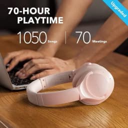 Soundcore Anker Life Q20 Hybrid Active Noise Cancelling Headphones, Wireless Over Ear Bluetooth Headphones, 60H Playtime, Hi-Res Audio, Deep Bass - Thumbnail 2