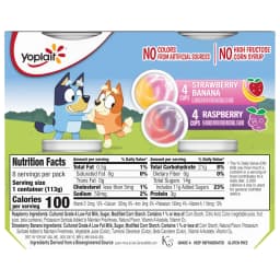 Yoplait Low Fat Kids Yogurt Cups, Bluey Variety Pack, Gluten Free, 8 Count, 32 oz - Thumbnail 10