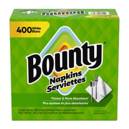 Bounty Everyday Disposable Paper Napkins, White, 400 Count Napkins - Thumbnail 8
