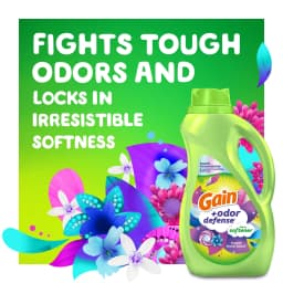 Gain Odor Defense Liquid Fabric Softener and Conditioner, Super Fresh Blast, 100 fl oz, 136 Loads - Thumbnail 9