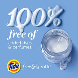 Tide Free & Gentle Laundry Detergent Liquid, 166 fl oz, 126 Loads - Thumbnail 9