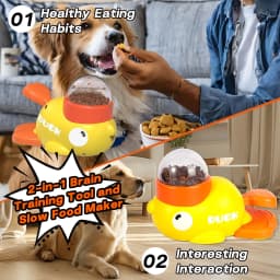 Interactive Dog Toys，Dog Interactive Treat Dispenser Toy，Promotes IQ Training and Entertainment Reduces Bloating Anti-Gulping - Thumbnail 4