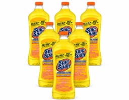 Spic and Span Multi-Surface Cleaner and Floor Cleaner, Lemon Scent, 34 fl oz 6 Pack - Thumbnail 1