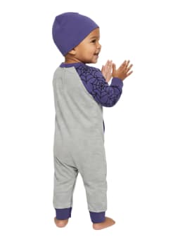 Stitch Baby Boy Long Sleeve Coverall & Hat, Sizes 0-24 Months - Thumbnail 5