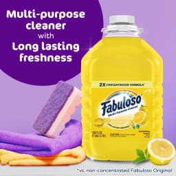 Fabuloso 2X Multi-Purpose Cleaner, No Rinse Floor Cleaner, Refreshing Lemon Scent, 128 fl oz - Thumbnail 3