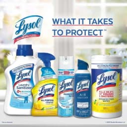 ZYLER- Lysol All Purpose Hard Surface Cleaner, Lemon Breeze, 64Oz(2 Pack) - Thumbnail 6