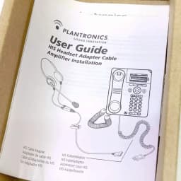 KLYNE - 1X Plantronics His Headset Adapter Cable (72442-41) Brand New - Thumbnail 4