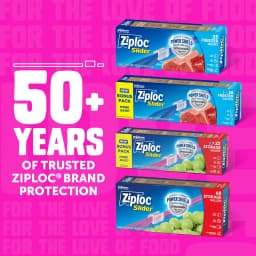 Ziploc® Brand Storage Slider Gallon Bags, Power Shield™ Technology, Expandable Bottom, 68 Count - Thumbnail 7
