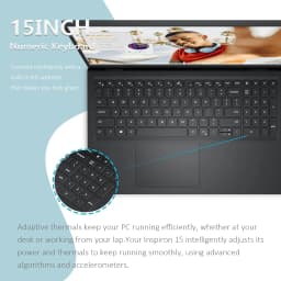 Dell Inspiron 15 Business Laptop, 15.6" FHD Touchscreen Display, AMD Ryzen 5 7530U(>i7-1255U), 16GB RAM, 1TB SSD - Thumbnail 2